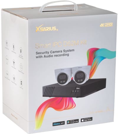 Xsarius Smart IPC D52M Kit –Full HD 3K POE Beveiligingssysteem met Audio