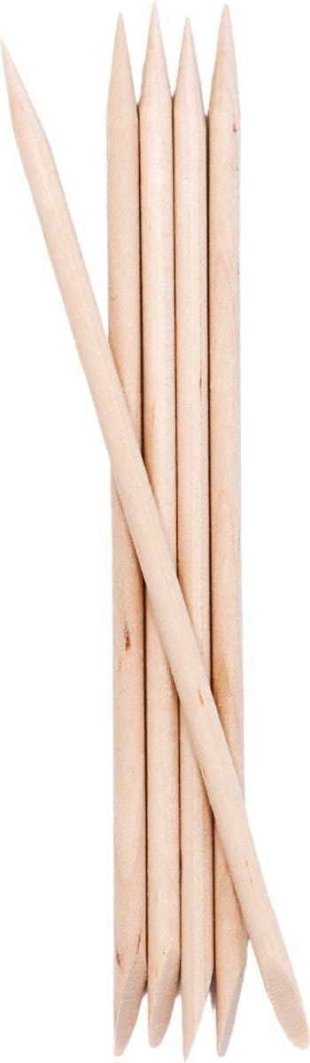 Boozyshop® Manicure Sticks – 5-delige Houten Tools voor Perfecte Nagels