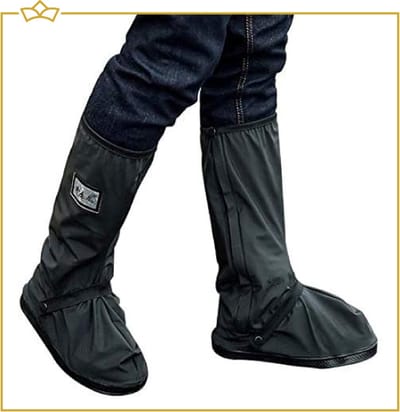 ATTREZZO® Regenschoenen overtrek – duurzaam - Hoog model – waterdicht en anti slip – maat 37-38