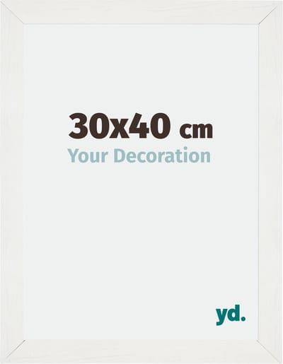 Your Decoration - Fotolijst 30x40 cm - MDF - Wit Geveegd - Mura