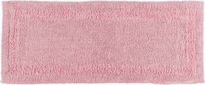 Homescapes badloper roze 40x100 cm gemaakt van 100% katoen