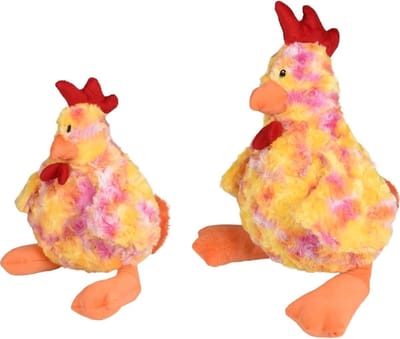 Hs Lorio Pluche Kip Small Geel 32cm
