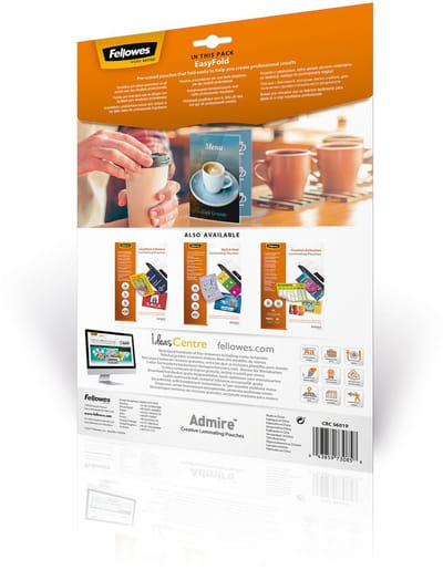 Fellowes Lamineerhoezen Admire Easyfold - A4 - 160 micron - 25 stuks