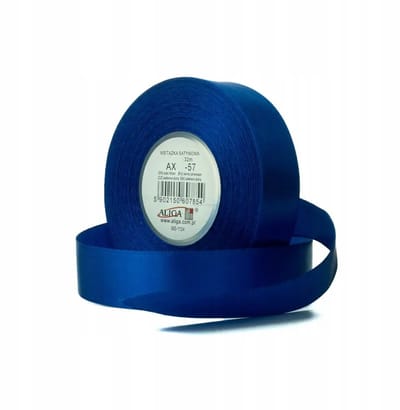 Marineblauwe Satine Lint 32m x 0.6cm - Decoratieve Band voor Knutselen