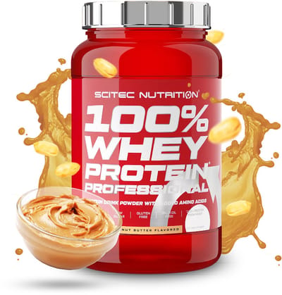 Scitec Nutrition® - 100% Whey Protein Professional (920 gram - Peanut Butter) - Pindakaas - 30 eiwitshakes - Premium proteine poeder - eiwitpoeder met aminozuren