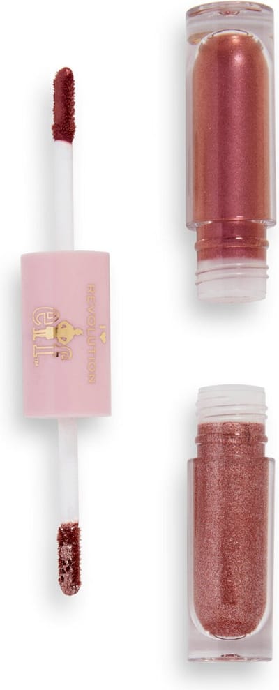 I Heart Revolution x Elf Eye Glisten - North Pole - Eyeshadow - Oogschaduw - Liquid - Kerst - Duo - Glitter - Roze - Pink