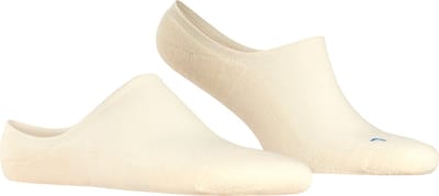 FALKE Keep Warm onzichtbar eenkleurig wol footies unisex wit - maat 37-38