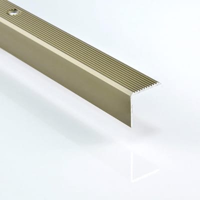 Aluminium Hoekprofiel Saharaskleur 20x20mm Lengte 200cm voor Trappen en Randafwerking