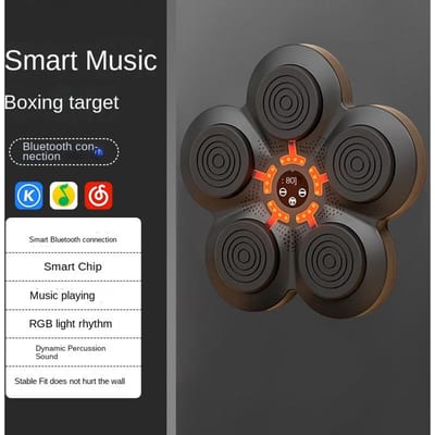 Nieuwe Intelligente Boksmachine voor Kinderen Oefening Lichaam Muziek Bokszak Bokszak Trainingsspeelgoed Huis Bokszak Muurdoel gray
