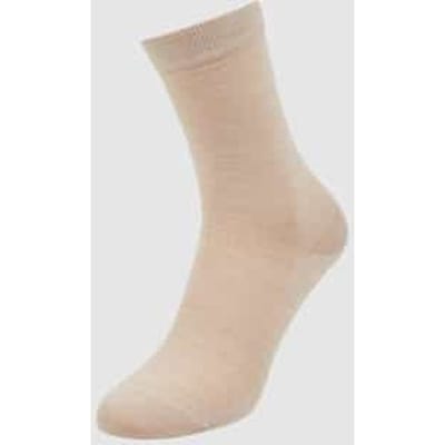 FALKE Softmerino eenkleurig wol katoen sokken dames blauw - maat 35-36
