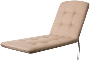 Hobbygaren Tuinkussen Beatriz beige voor ligbed 185x60cm - Waterafstotende stof - UV bestendig