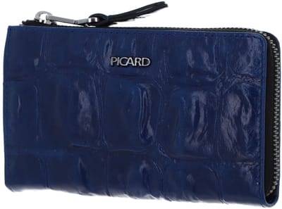 PICARD Leren portemonnee Key Largo 1 Zip Wallet Royal donkerblauw