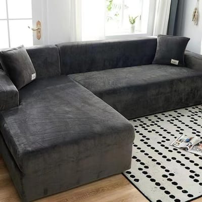 Verdikte Elastische Keizerlijke Bijvrouw All-Inclusive Huisdierkussenhoes Doek Oversized Echt Leer Sofa Hoes 70*90cm gray