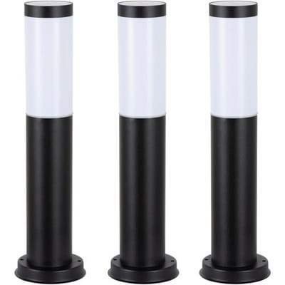 KS Verlichting Lech 3 set 3 stuks Tuinlamp zwart