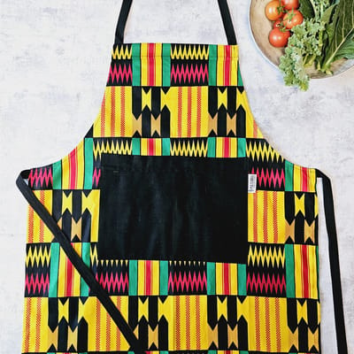 Keuken Schort | Afrikaanse Boheemse Stijl Geometrische 'Mudcloth' Bogolan Geïnspireerd Druk Schort