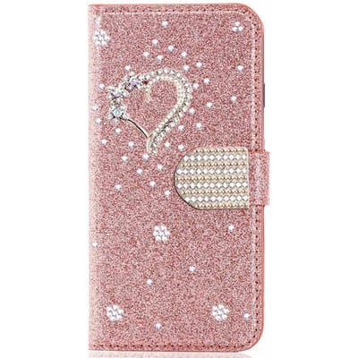 Glitter Portemonnee Leer Hoesje Voor Samsung Galaxy S26 Ultra S25 FE S24 S23 Plus S22 A13 A14 A15 A16 A26 A36 A56 A34 A35 A54 A55 A06 For Galaxy A13