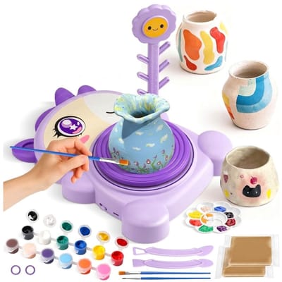 CRLYN® Pottenbakkersschijf - Pottenbakken Draaischijf - Boetseerschijf Kinderen & Volwassenen