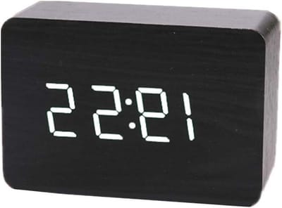 Digitale Wekker - Projectie Klok - Wakker Worden - Zonsopgang Simulatie - Compact Ontwerp - Wit