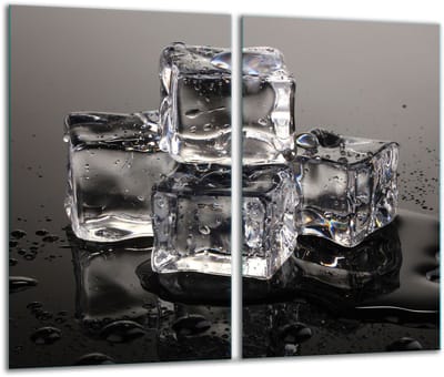 TMK ArtDeko - Snijplank - Glas - 2x 30x52 cm - Veelkleurig