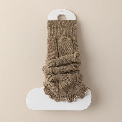 Herfst Winter Dames Beenwarmers Effen Kleur Lolita Gebreide Lange Voetbedekking Veelzijdige Haak Hoop Sokken Laars Manchetten One Size