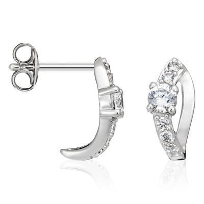 Orphelia Dames 925 Sterling Zilveren Oorbellen - Zilver ZO-5100