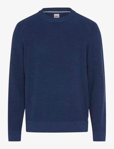 Brax Heren Trui  Style ROY steel blue, blauw, maat XS