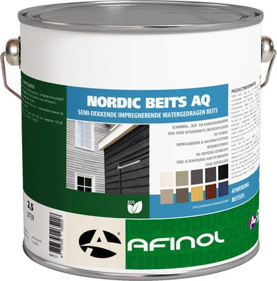 Afinol nordic beits AQ blank - 2,5 liter