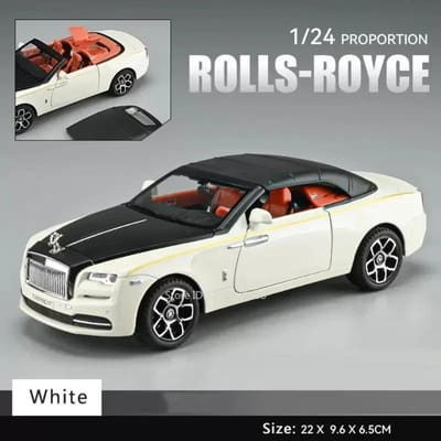 1:24 Schaal Rolls Royce Dawn Phantom Sportwagen Model Speelgoed Geluid Licht Pull Back Schokabsorptie Voertuig Versiering Verjaardagscadeaus