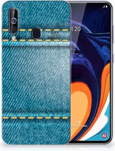 Samsung Galaxy A60 Silicone Back Cover Jeans