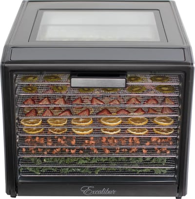 Excalibur Performance Voedseldroger – 10 RVS Lades – 800W – Zwart