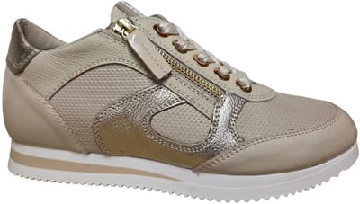 DL Sport 6994 567 Gloss Sabbia Sneakers Beige Leer Dames - Beige - 43