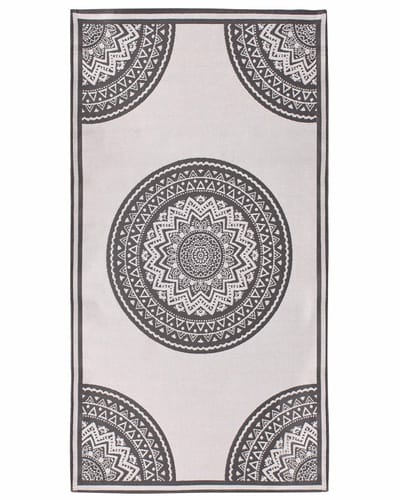 NELLORE - Tuintapijt - Grijs/Beige - 80 x 150 cm - Polypropyleen