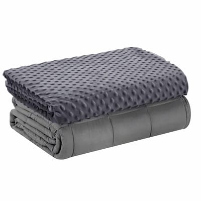 Dailygoods- Gewogen Deken 150x200cm - 9kg - Vervangbare Hoes - Glaskralen - Zware Deken - Natuurlijk Slaapmiddel - Premium Kwaliteit - Gewichtdeken