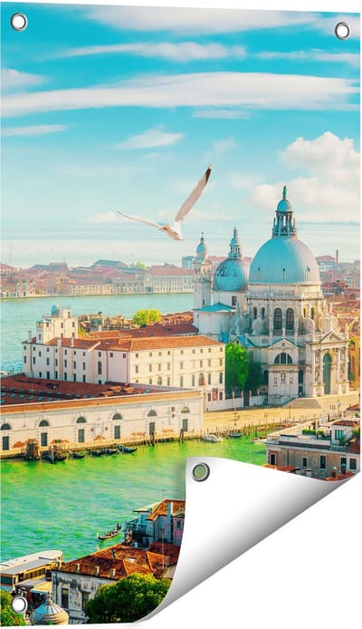 Gards Tuinposter Veneti� Stad vanuit Boven - 40x60 cm - Tuindoek - Tuindecoratie - Wanddecoratie buiten - Tuinschilderij