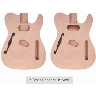 Ébauche de corps de guitare électrique non finie Corps de guitare Tonneau Bricolage Corps en acajou et bois composite Pièces de guitare