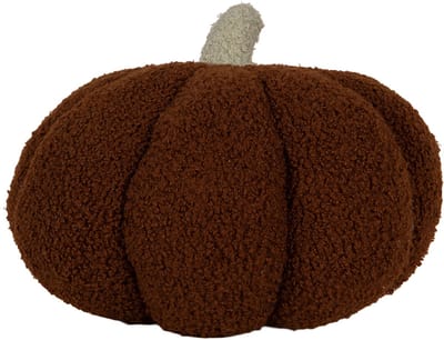 Clayre & Eef Decoratie Pompoen Ø 35x22 cm Bruin Polyester Herfst decoratie