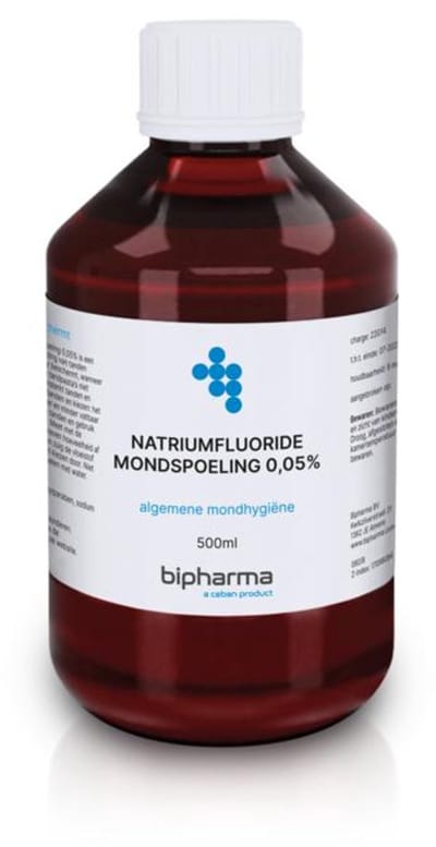Bipharma Natriumfluoride 0,05% mondspoeling 500 Milliliter