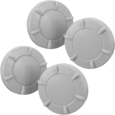 Peuter Glijbaan Schroefdoppen - Speeltoestel Moerdoppen - Veilig Spelen - Gladde Afwerking - 3 cm Binnendiameter - Lichtgrijs