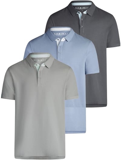DENIMFY Heren Polo DFRay 3 Pack regular fit Veelkleurig S Volwassenen korte mouwen