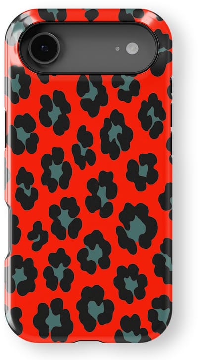 DripCase Luipaard Hoesje geschikt voor iPhone 17 Air | Backcover met Mag | Hoesje met Dierenprint geschikt voor iPhone 17 Air Jungle Blaze