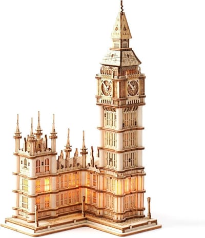 3D Houten Puzzel Big Ben Model Bouwset voor Volwassenen en Tieners