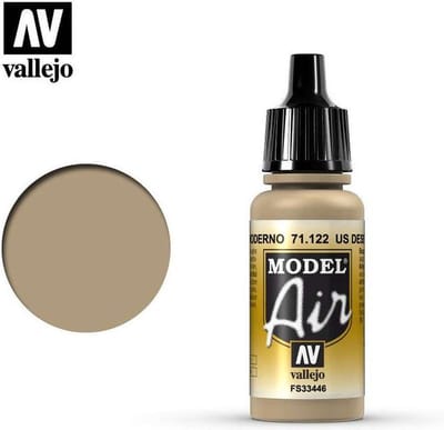 Vallejo Hobbyverf Acrylverf - 71122 US Desert Armour 686 - Acryl Verf flesje - 17 ml