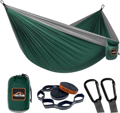Lichte en Draagbare Camping-Hangmat met Boomriemen en Karabiners