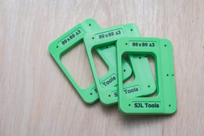 Freesmallen set van 3 stuks voor scharnier 76x76 - Geschikt voor links en rechts draaiende deuren