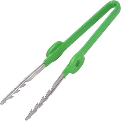 Pincet Gereedschap - Precisie Tang - Planten Verpotten - Getande Tip - 18.7 cm - Zwart