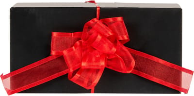 HOBI - 6 rode organza trekstrikken 10 cm voor decoratie