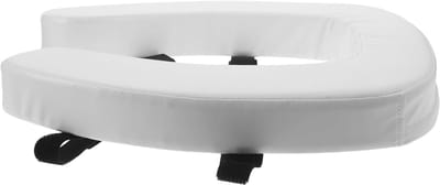 Toiletbril Verhoger - Verhoogd Kussen - Comfortabel Zitten - Waterdichte Dikke Laag - 37.5 x 34 x 4.5 cm - Wit