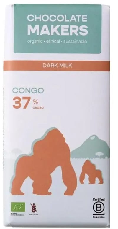 Chocolatemakers - Gorilla bar melk 37% - 85 gram