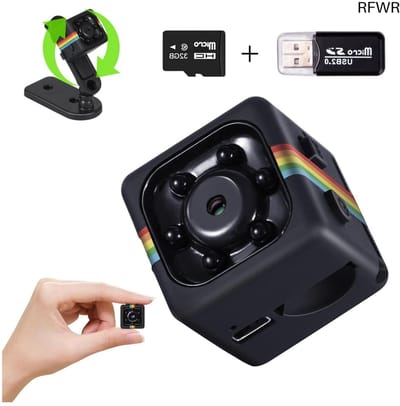 RFWR® Verborgen Mini Camera met Nachtzicht - 1080P FHD Beveiligingscamera zonder WiFi met Beweging Detectie