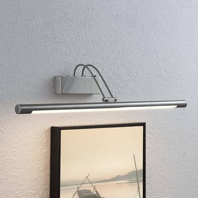 Lindby LED schilderij verlichting Mailine, 69 cm, nikkel, schakelaar